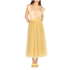 Fabiana Filippi Sleeveless Silk Top With All-Over Contrasting Colo Rosa Bluse