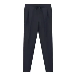 Fabiana Filippi Stoffhose aus Leinenmix dunkelblau Stoffhose