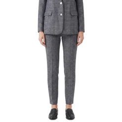 Fabiana Filippi Stoffhose Montefalco aus Merinowolle dunkelblau Stoffhose