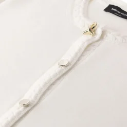 Fabiana Filippi Strickjacke aus Merinowolle weiß Strickjacke