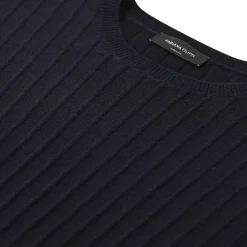 Fabiana Filippi Strickpullover mit Seide & Kaschmir dunkelblau