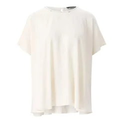 Fabiana Filippi T-Shirt mit Glitzerdetails weiß T-Shirt