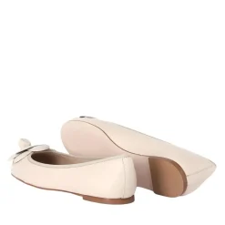 Fabio Rusconi Ballerinas Camelia aus Leder weiß Schnürschuhe