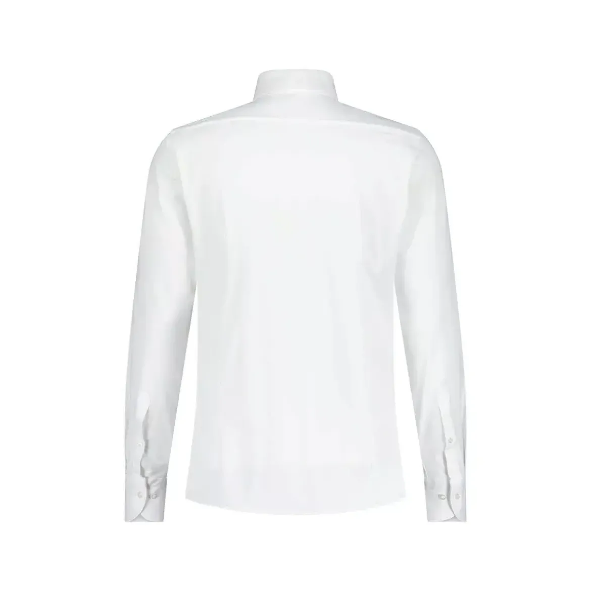 fakts Slim-Fit Hemd aus Jersey Weiß Hemd