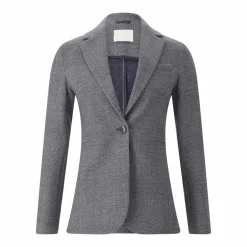 fashion Blazer aus Baumwoll-Mix grau Blazer