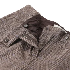 fashion Stoffhose aus Baumwoll-Mix braun Stoffhose