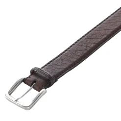 Fausto Colato Gürtel aus Bisonleder braun Gürtel