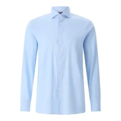 Fedeli Hemd aus Baumwolle blau Hemd