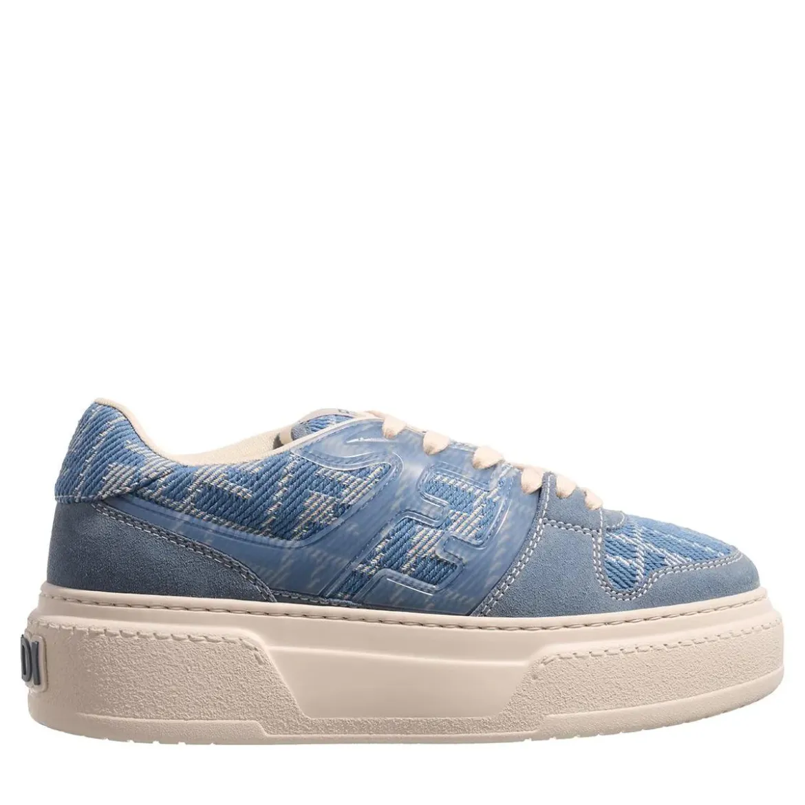 Fendi Low Top Sneaker BLue Plateau-Sneaker