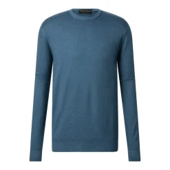 FILIPPO DE LAURENTIIS Pullover aus Merinowolle blau Pullover