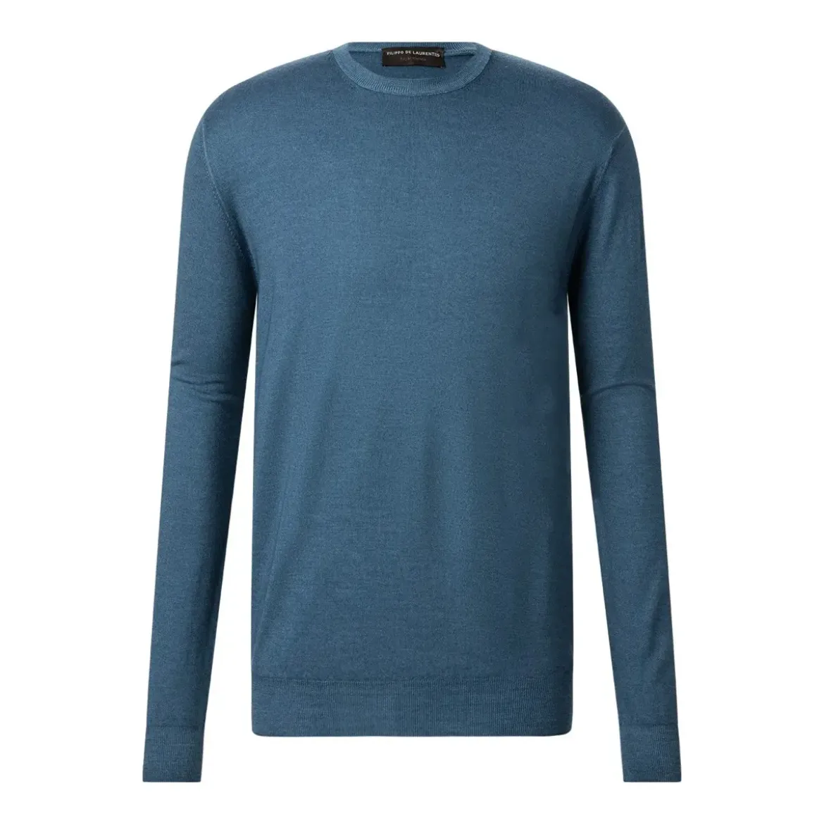 FILIPPO DE LAURENTIIS Pullover aus Merinowolle blau Pullover