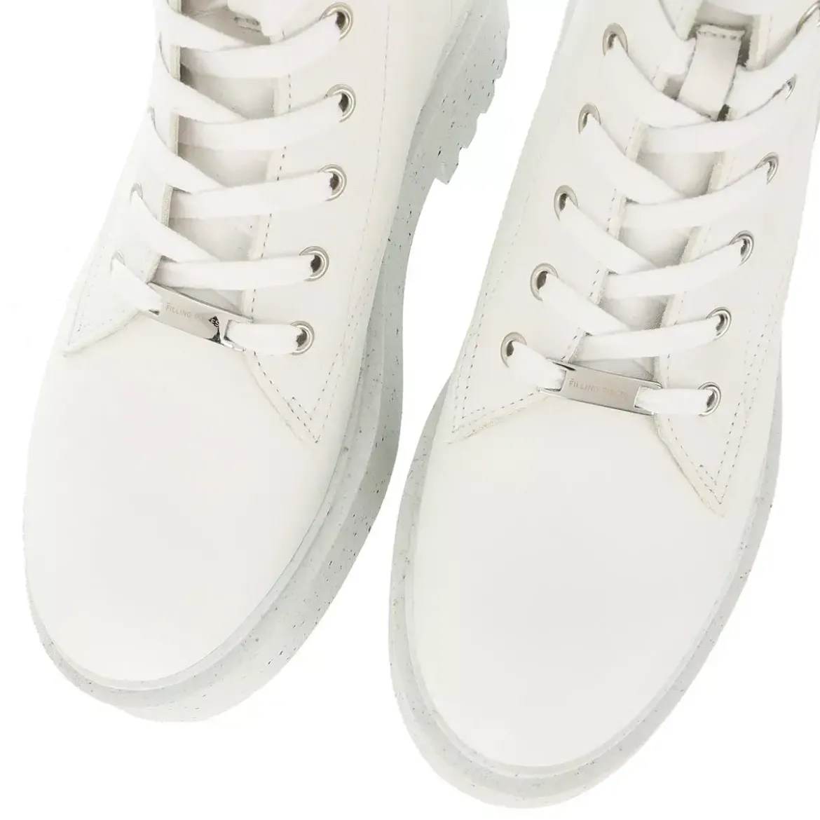 Filling Pieces Jenn Boot White Schnürstiefel