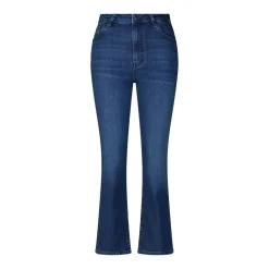 FRAME Bootcut Jeans The Reboot Crop Blau Bootcut-Jeans