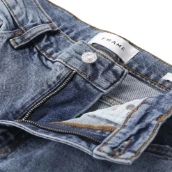 FRAME Flared Jeans The Arrow blau Ausgestellte Jeans