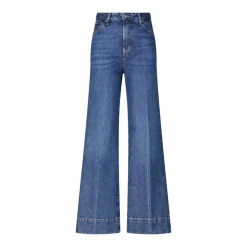 FRAME Flared Jeans The Slice Blau Ausgestellte Jeans