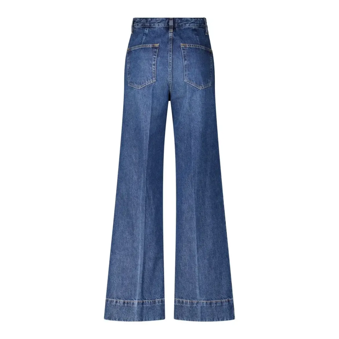 FRAME Flared Jeans The Slice Blau Ausgestellte Jeans
