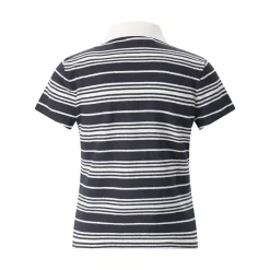 FRAME Gestreiftes Poloshirt dunkelblau Poloshirt