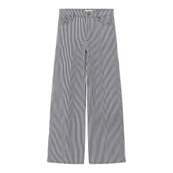 FRAME Gestreifte Wide-Leg Jeans Le Slim Palazzo blau Wide Leg Jeans