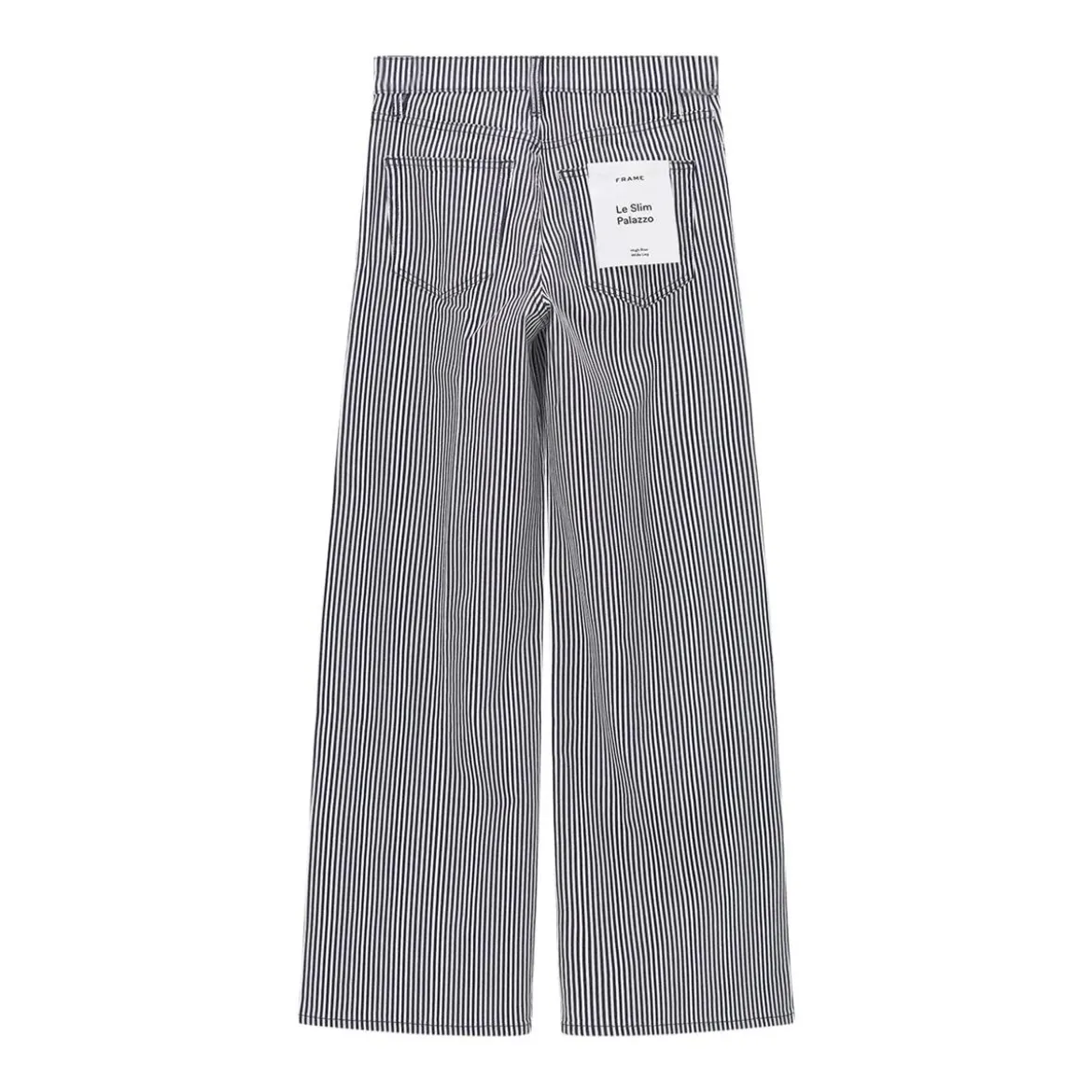 FRAME Gestreifte Wide-Leg Jeans Le Slim Palazzo blau Wide Leg Jeans