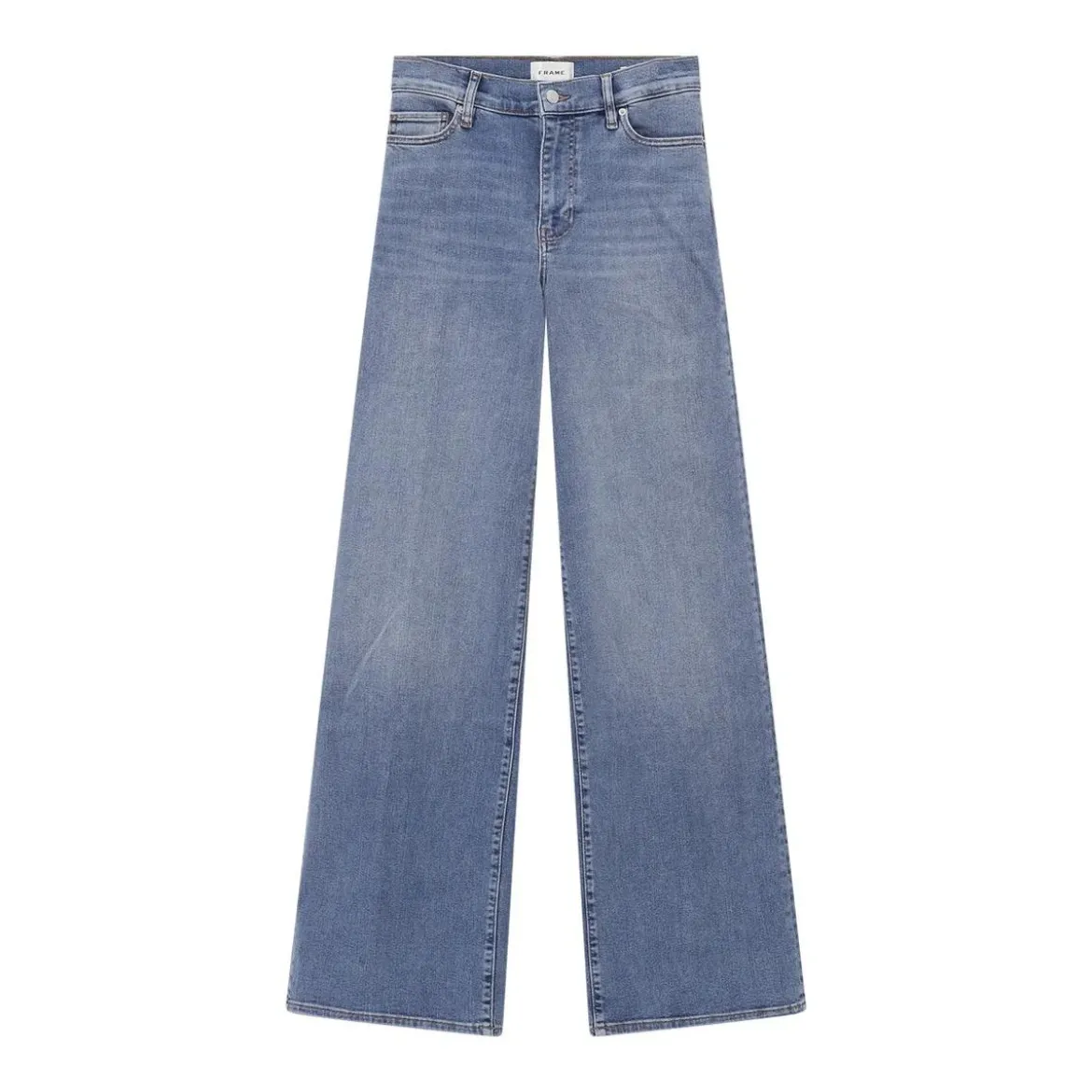 FRAME Jeans Le Slim Palazzo Long blau Wide Leg Jeans
