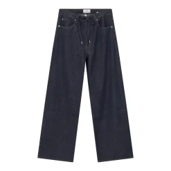 FRAME Jeans The Off Duty Drawstring blau Wide Leg Jeans