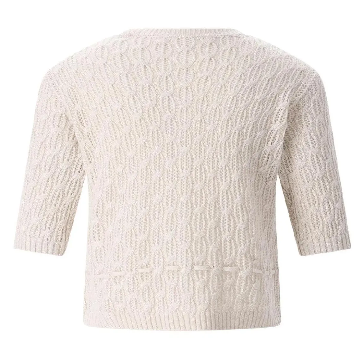 FRAME Strickjacke aus Kaschmir und Wolle beige Strickjacke
