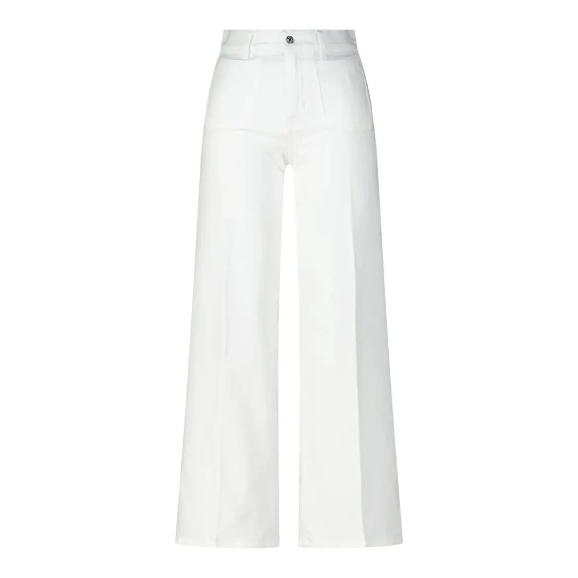 FRAME Weite Jeans Le Slim Palazzo Weiß Wide Leg Jeans