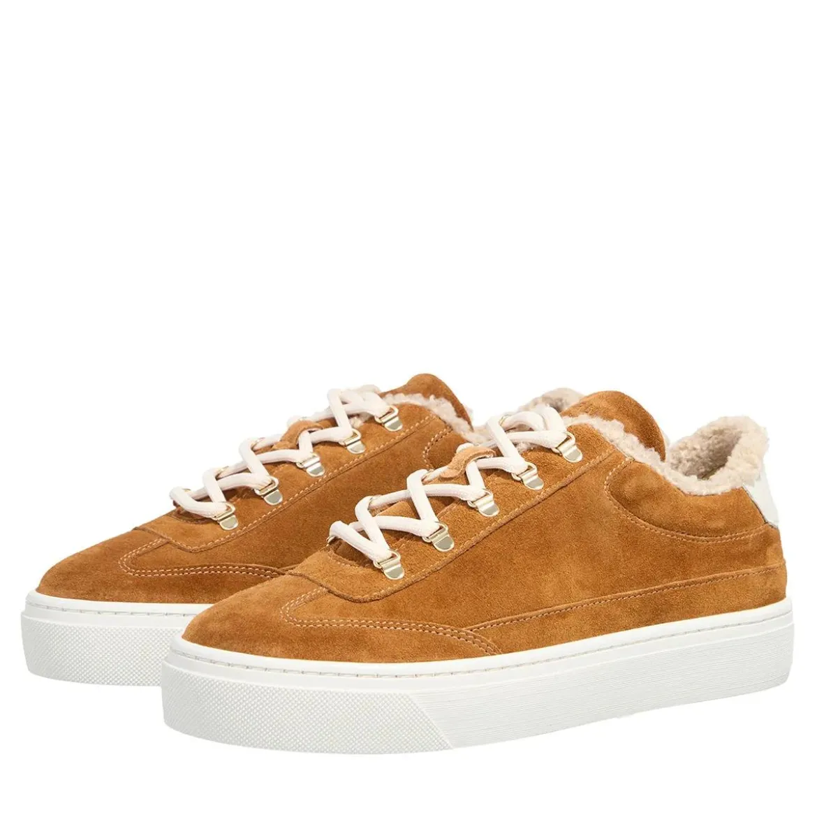 Furla Furla Enjoy Lace-Up Sneaker T.20 Brandy+Marshmallow Low-Top-Sneaker