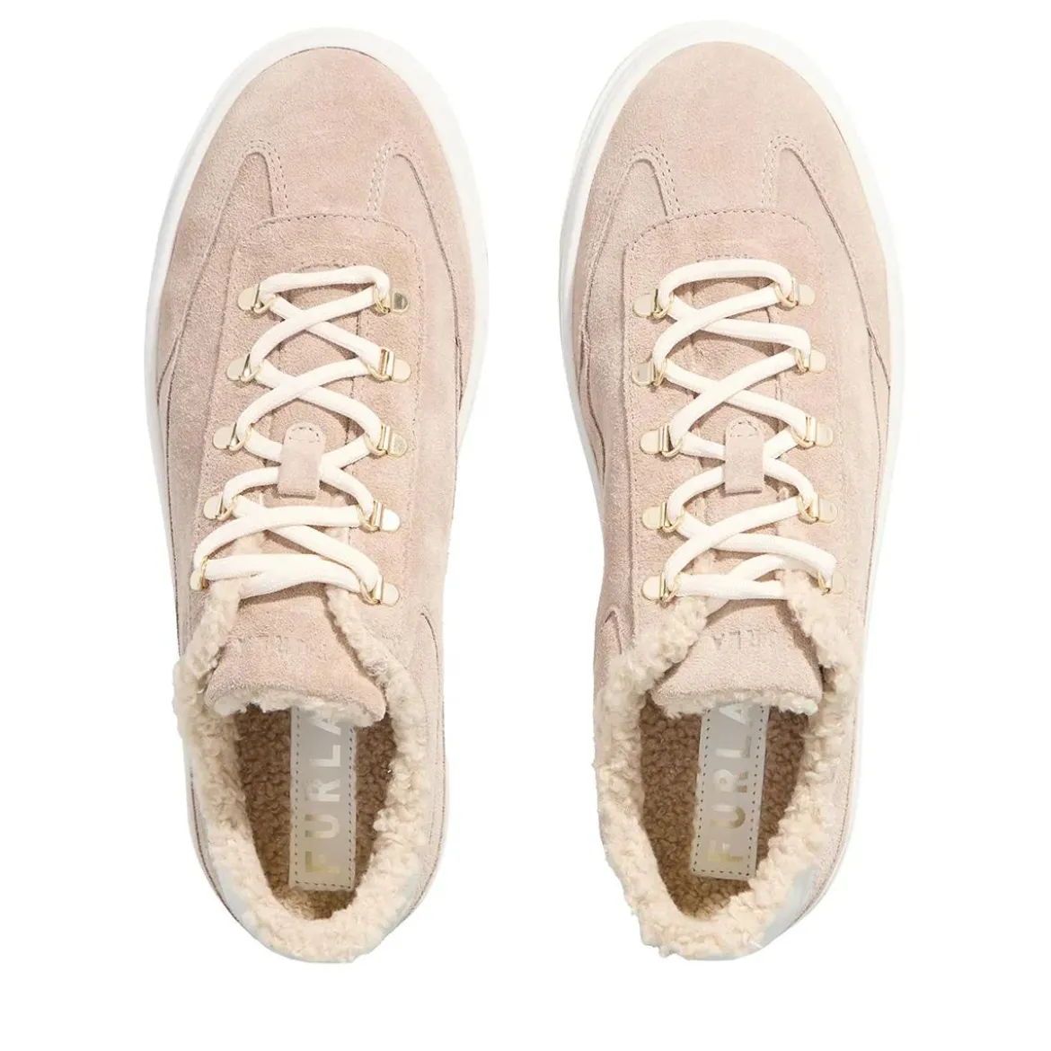 Furla Furla Enjoy Lace-Up Sneaker T.20 Greige+Marshmallow Low-Top-Sneaker