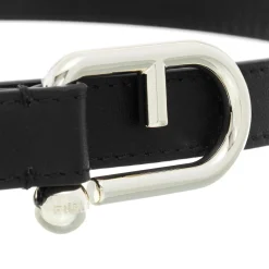 Furla Furla Nuvola Fixed Belt H2 Nero Dünner Gürtel