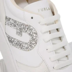 Furla Furlasport Lace-Up Sneaker T.3 Talco H+Marshmallow+Color Silv Low-Top-Sneaker