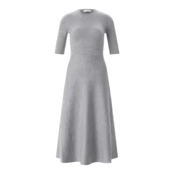 Gabriela Hearst Midikleid Seymore aus Woll-Mix Grau Strickkleid