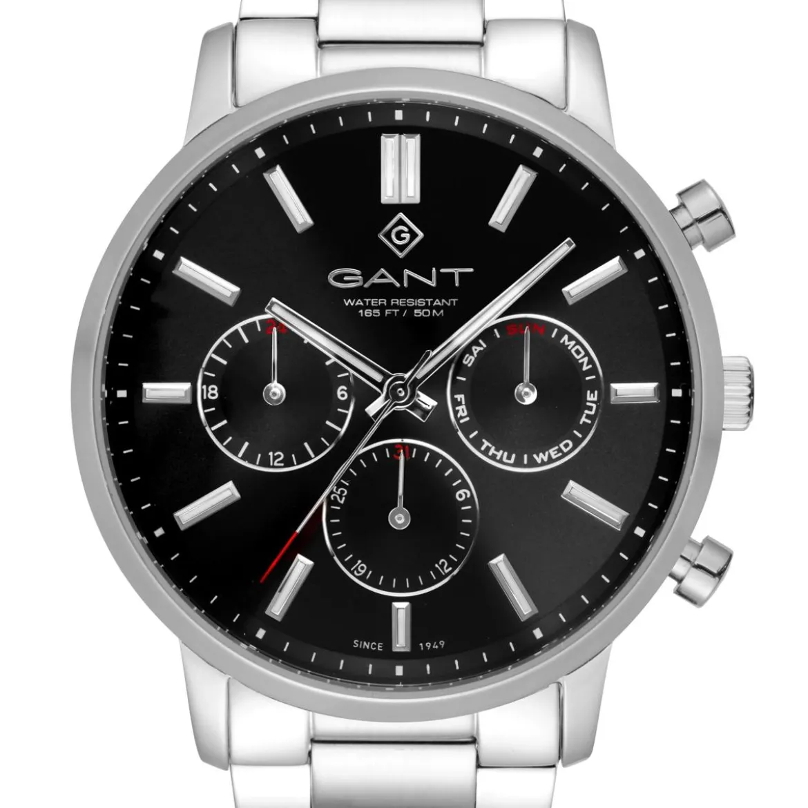 GANT Quarzuhr Easthill Day-Date silber Quarzuhr