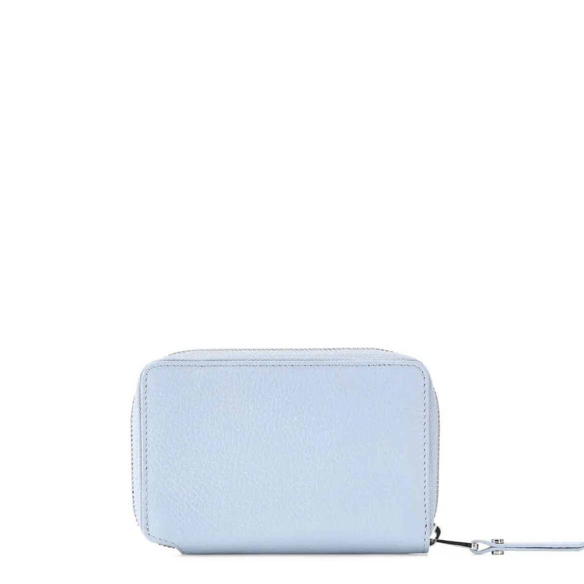 Gianni Chiarini Portemonnaie aus Leder blau Portemonnaie mit Zip-Around-Reißverschluss