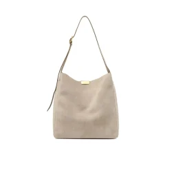 Gianni Chiarini Schultertasche Jo aus Veloursleder beige Crossbody Bag