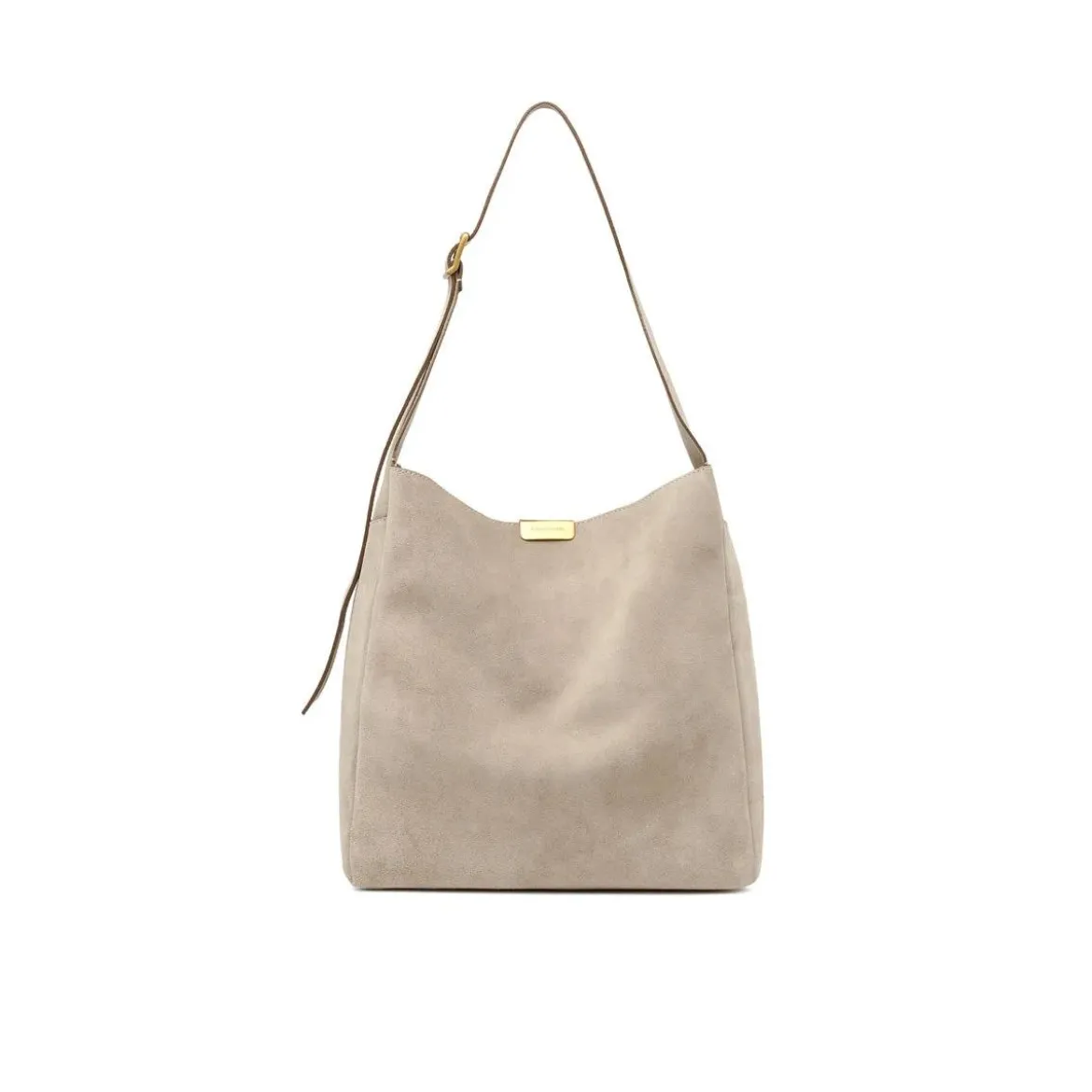 Gianni Chiarini Schultertasche Jo aus Veloursleder beige Crossbody Bag