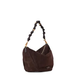 Gianni Chiarini Tasche Cleo aus Veloursleder braun Schultertasche