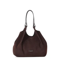 Gianni Chiarini Tasche Dua aus Veloursleder braun Schultertasche