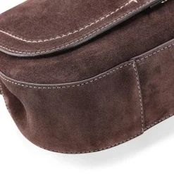 Gianni Chiarini Tasche Helena aus Veloursleder braun Schultertasche