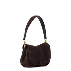 Gianni Chiarini Tasche Helena aus Veloursleder braun Schultertasche