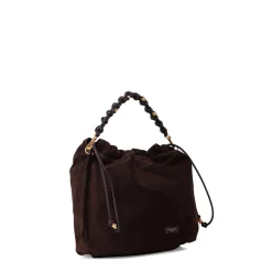 Gianni Chiarini Tasche Morgana aus Veloursleder braun Crossbody Bag