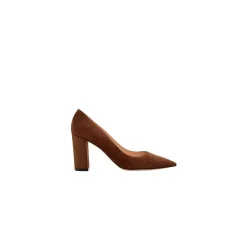 Gianvito Rossi 85Mm Suede Piper Pump Brown Pumps