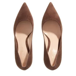 Gianvito Rossi 85Mm Suede Piper Pump Brown Pumps