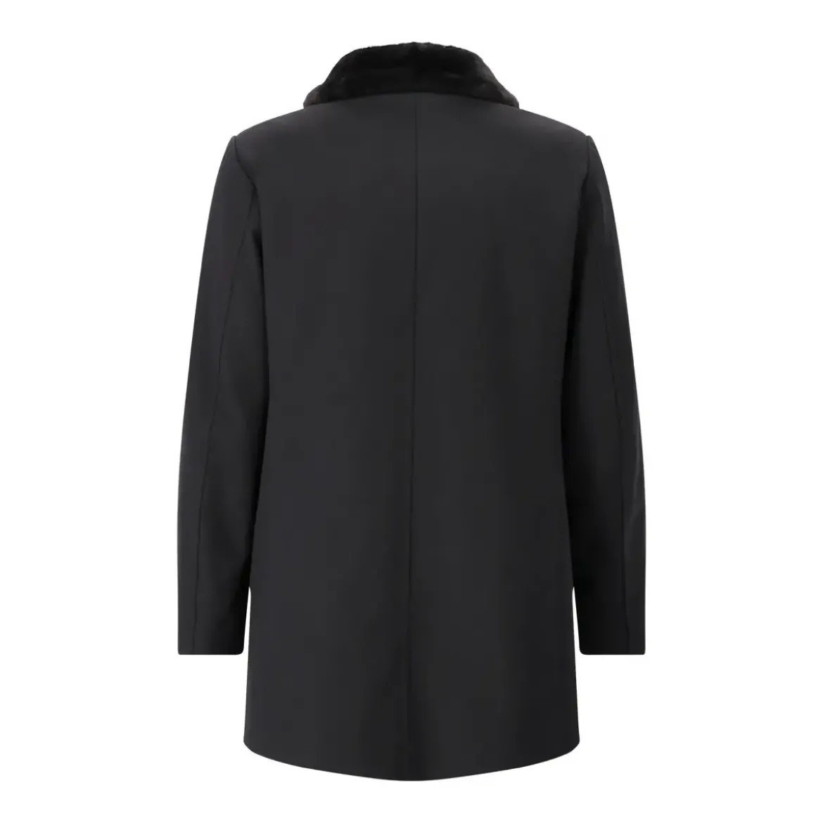 Gimo's Wolljacke mit Pelzfutter blau Übergangsjacke