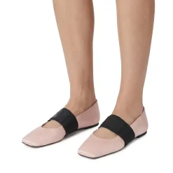 Givenchy Ballerinas aus Satin pink Schnürschuhe