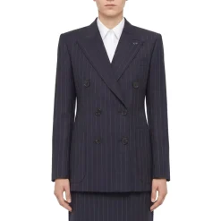 Givenchy Blazer mit Nadelstreifen dunkelblau Blazer