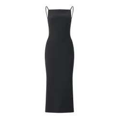 Givenchy Draped Detail Midi Dress With Fitted Silhouette Black Minikleid