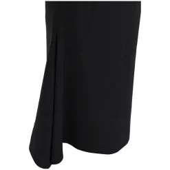 Givenchy Draped Detail Midi Dress With Fitted Silhouette Black Minikleid