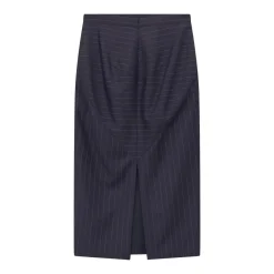 Givenchy Midirock aus Wolle & Seide dunkelblau Minirock