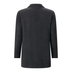 GMS-75 Wollmantel mit Pelzfutter blau Wollmantel